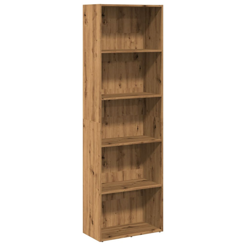 Analuisa Bookcase, Artisan Oak, (4 Shelves) 189cm H x 60cm W x 30cm D