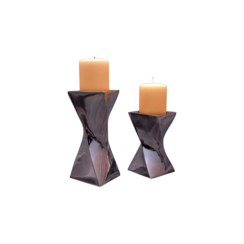 Aluminum Candlestick, 18.5 cm