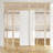 Primed 1-Paneled Sliding Pocket Door White Standard Door with Hardware Kit Set-117486392
