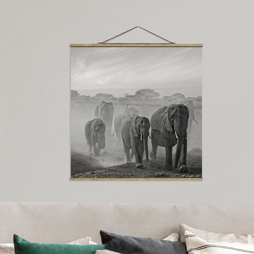 Fotodruck Herd of Elephants