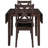 Space-saving Modern Wood Dining Table Set For Small Kitchens