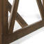 Table de salle à manger en bois massif avec allure, brun antique, l 69,89 po x P 34,99 po, H 29,09 po