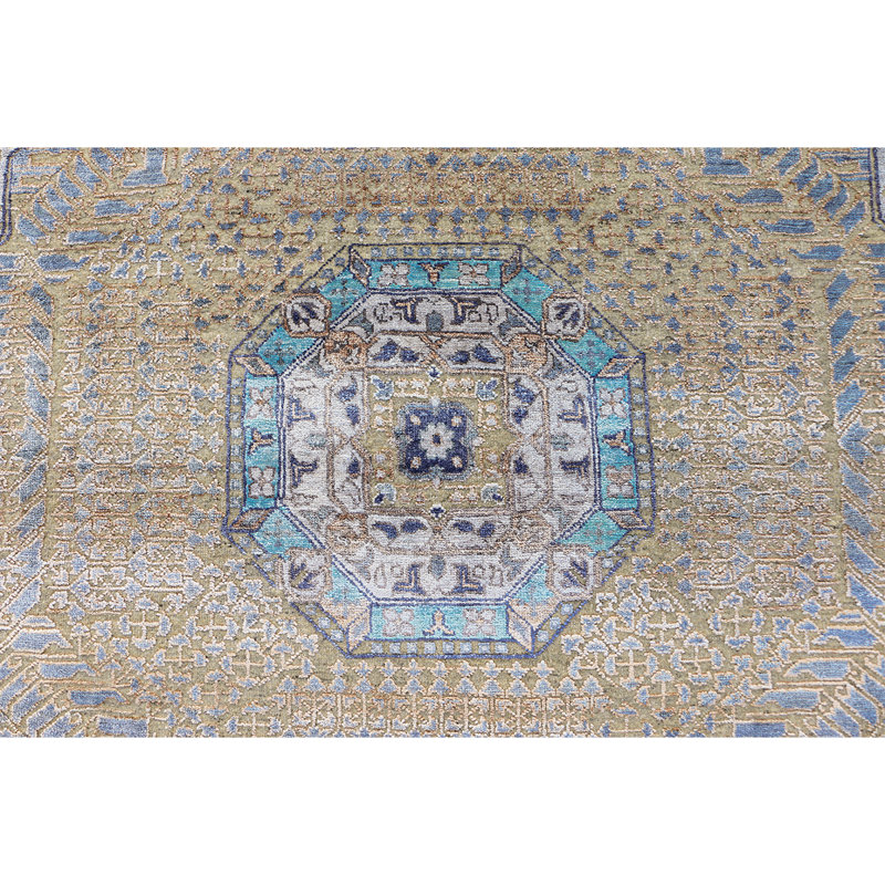 Geometric Area Rug in Camel, Rectangle 8' x 10'