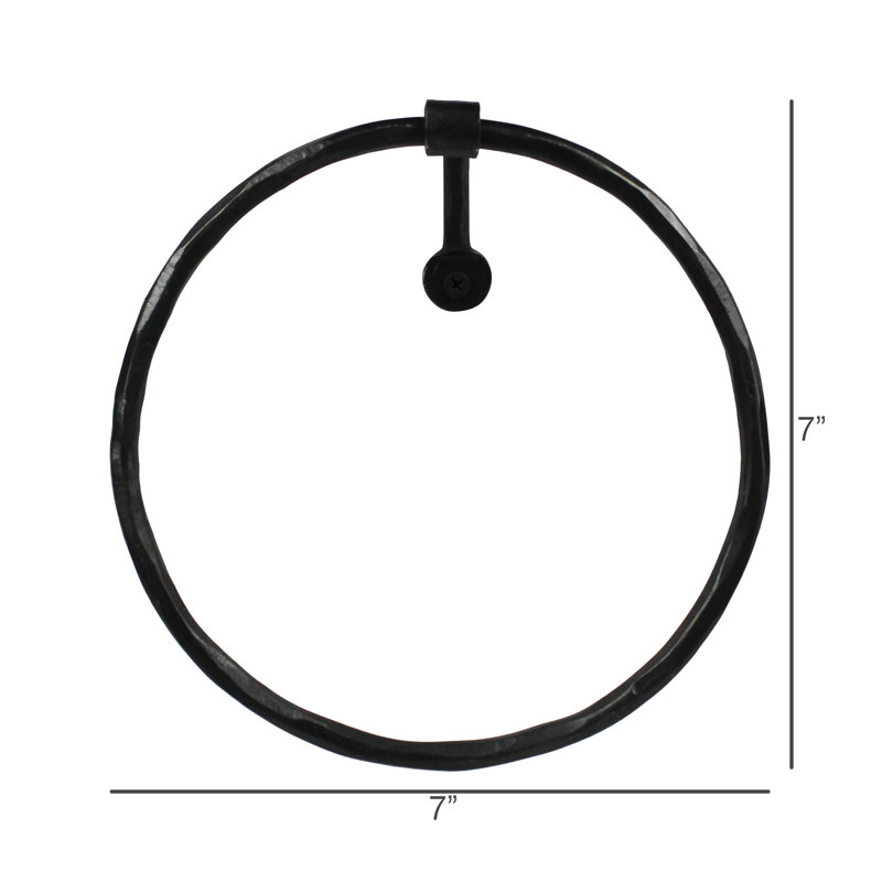 Anneau à serviette, Noir satiné