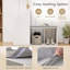 Banc de rangement pour chaussures avec coussin de siège amovible et 3 compartiments de rangement latéraux