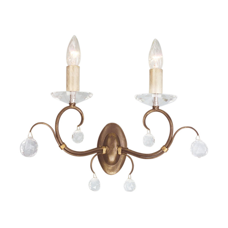 Ballymena Candle Wall Light, Bronze