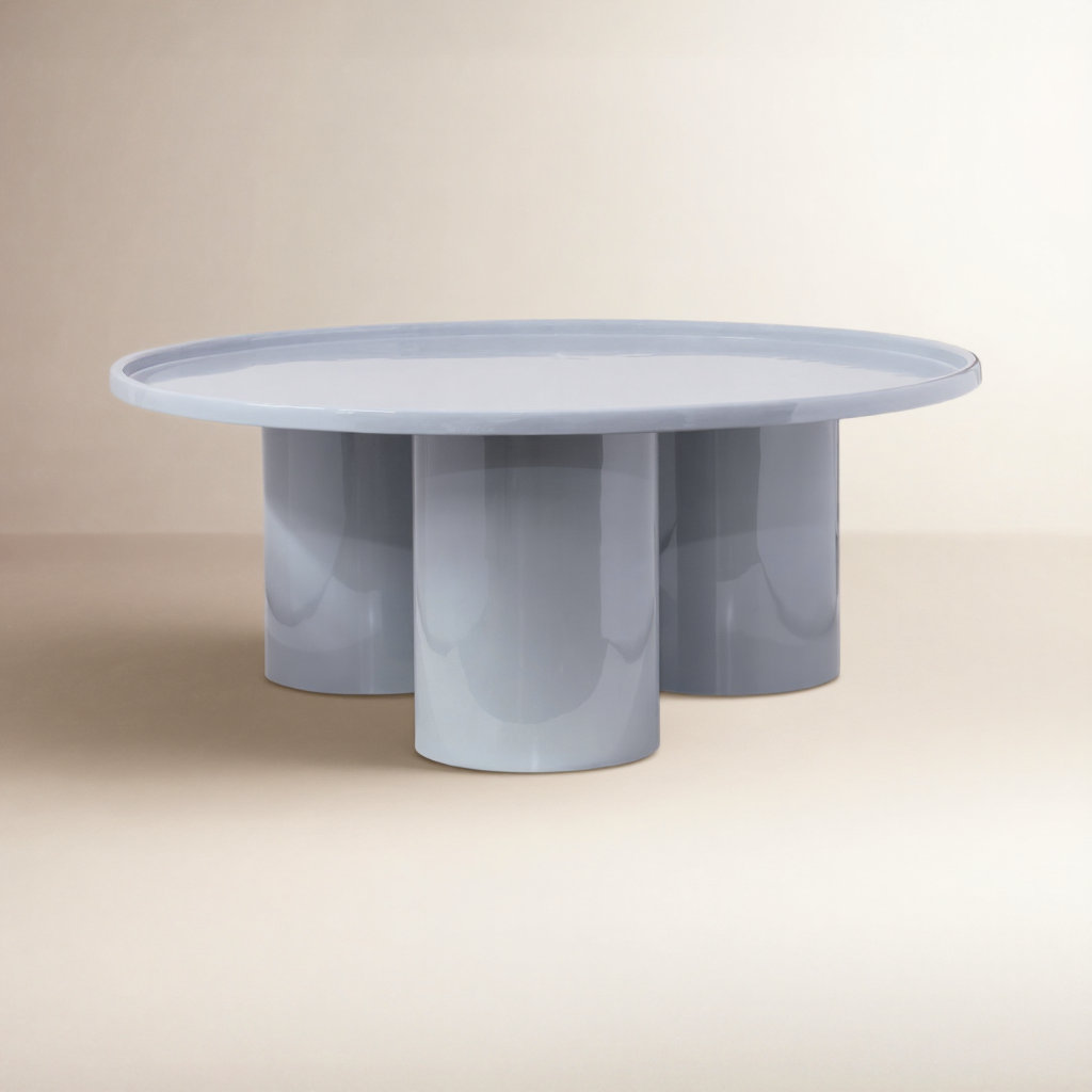 Isthia Single Coffee Table, Pearl Blue