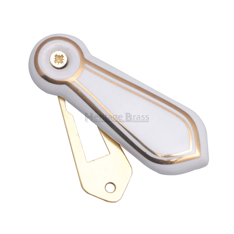 Heritage Brass Porcelain Covered Escutcheon