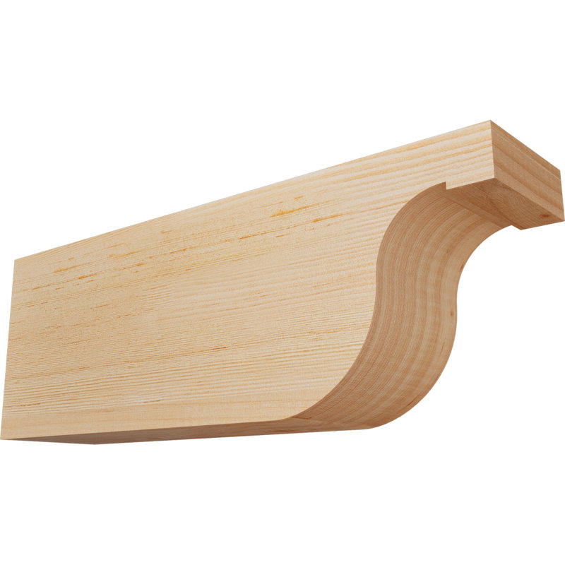 Queue de chevron lisse Del Monte, Sapin de Douglas, H 6 po x l 3 1/2 po x L 16 po
