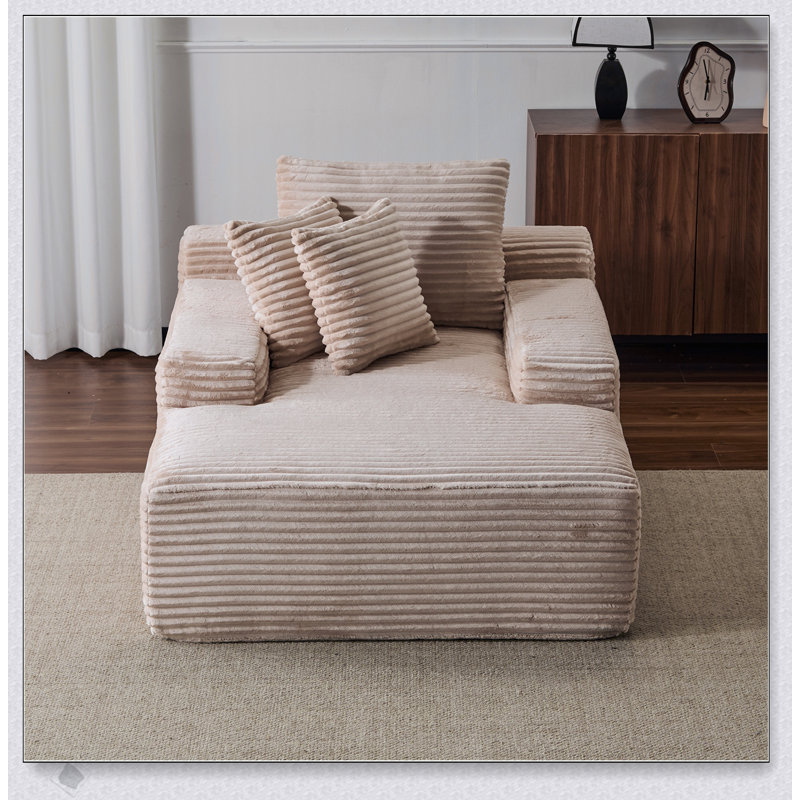 Méridienne surdimensionnée surdimensionnée Cozy Cloud Couch, Beige
