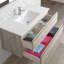 Ensemble de meuble-lavabo mural simple 39 po Jasso-527149228