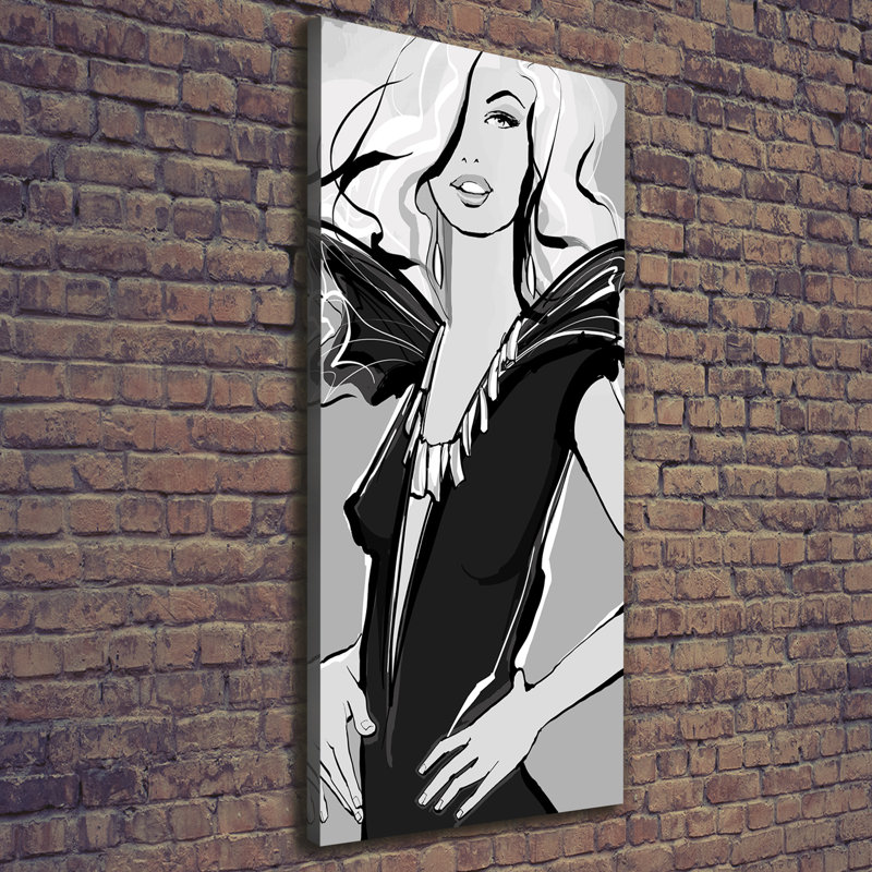 Fashion Illustration - Wrapped Canvas Print