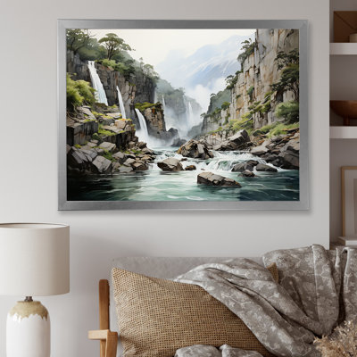 " Waterfall Cliff Scenery Magic III "