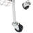 Chrome Iron 3-Basket Storage Cart-95675286