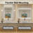 Frame LED Bathroom Mirror with Dual Bluetooth, Front & Back Light, Anti-Fog, 3 Color Temperature & Dimmable Light, IP54 Waterproof, ETL Certified-622689739-622689736