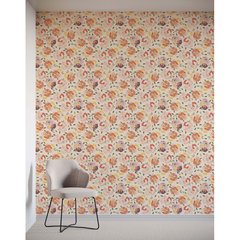 Abstract Pansy Flower Wallpaper