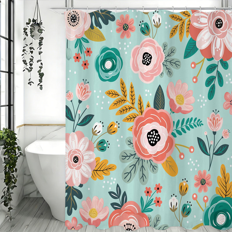 Rideaux de douche avec crochets inclus