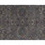 Crown Wool Oriental Area Rug in Ivory/Black