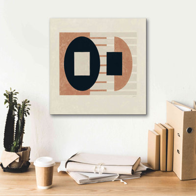 Epic Graffiti 'Laterally Speaking Warm' by Mike Schick, Giclee Canvas Wall Art, 18" x 18"
