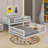 Twin XL Over Queen Bunk Bed With Ladder-1480576512