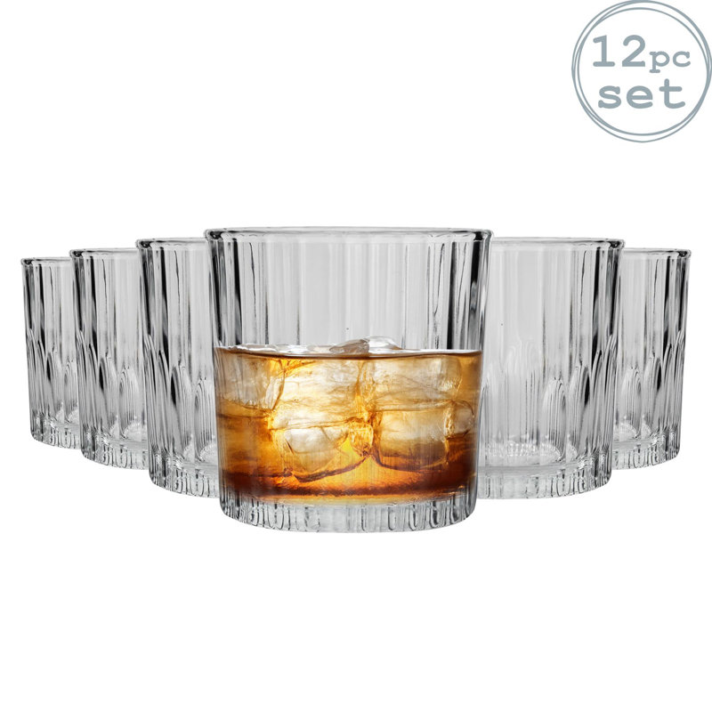 Duralex - Manhattan Vintage Whisky Glasses - 310ml Old Fashioned Rocks Tumblers, 12
