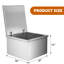 304 Stainless Steel Drop-In Ice Chest, Double-Wall Insulated Ice Bin with Hinged Tight Seal Lid, Built-In Drain Pipe & Plug for Outdoor Kitchen, Bar Counter-731996617
