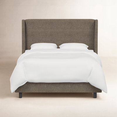 Bellfield Linen Wingback Bed
