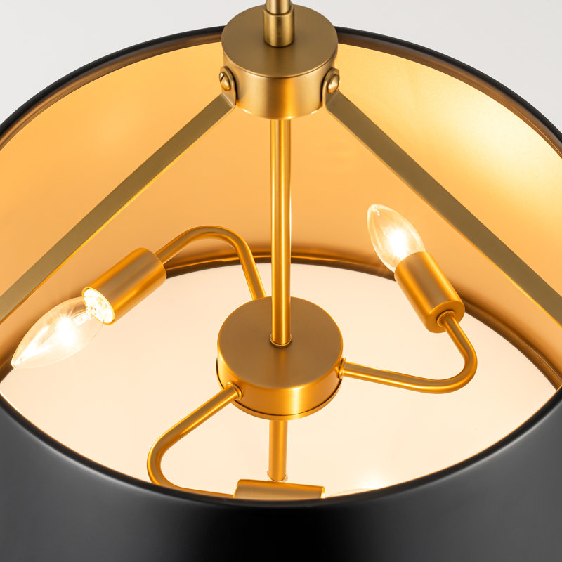 Glimson 1 - Light Black Cone Single Pendant