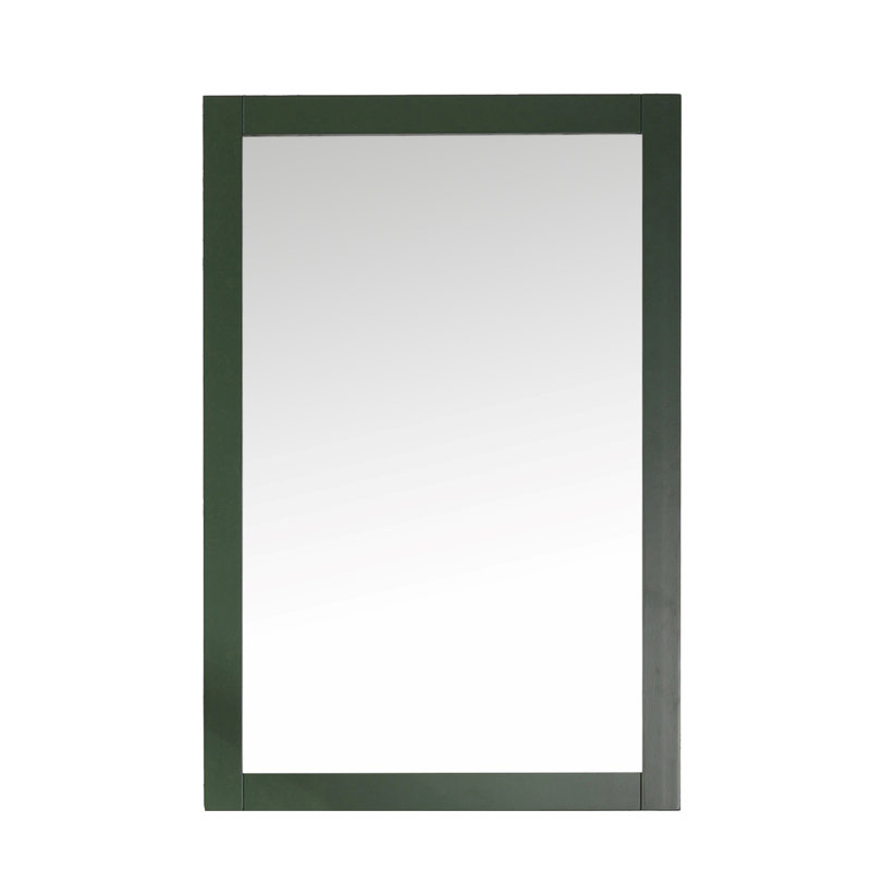 Miroir de salle de bain Malave, Vert Vogue, 36 po x 24 po