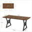 Extendable Metal Base Dining Table