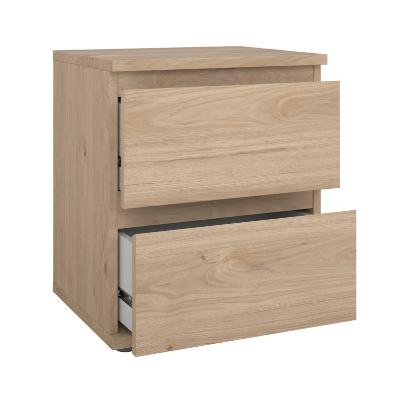 Wigdis 15.83"W 2 - Drawer Nightstand, Beige