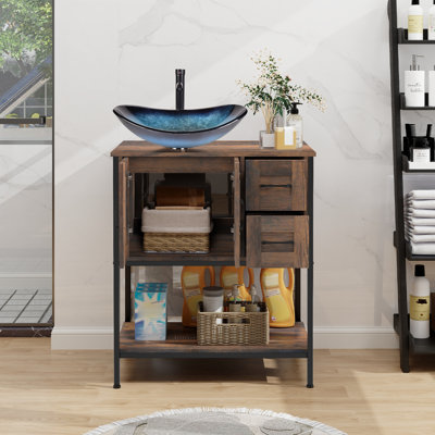 30'' Free-Standing Farmhouse Single Bathroom Vanity With Sink