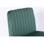 Chaise de bureau en velours vert avec accoudoirs Criss Cross