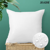 EMEMA 1 Piece Outdoor Pillow Inserts Waterproof Throw Pillow Premium Fluffy  Decorative Cushion Square Inner Soft for Patio Furniture Garden Sleeping