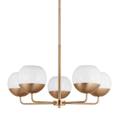 Avoca 5 - Light Dimmable Modern Linear Chandelier