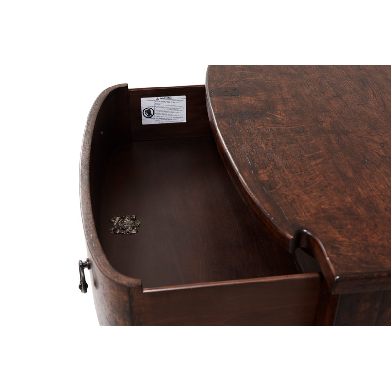 Althorp Living History Reclaimed Oak and Mahogany Nightstand