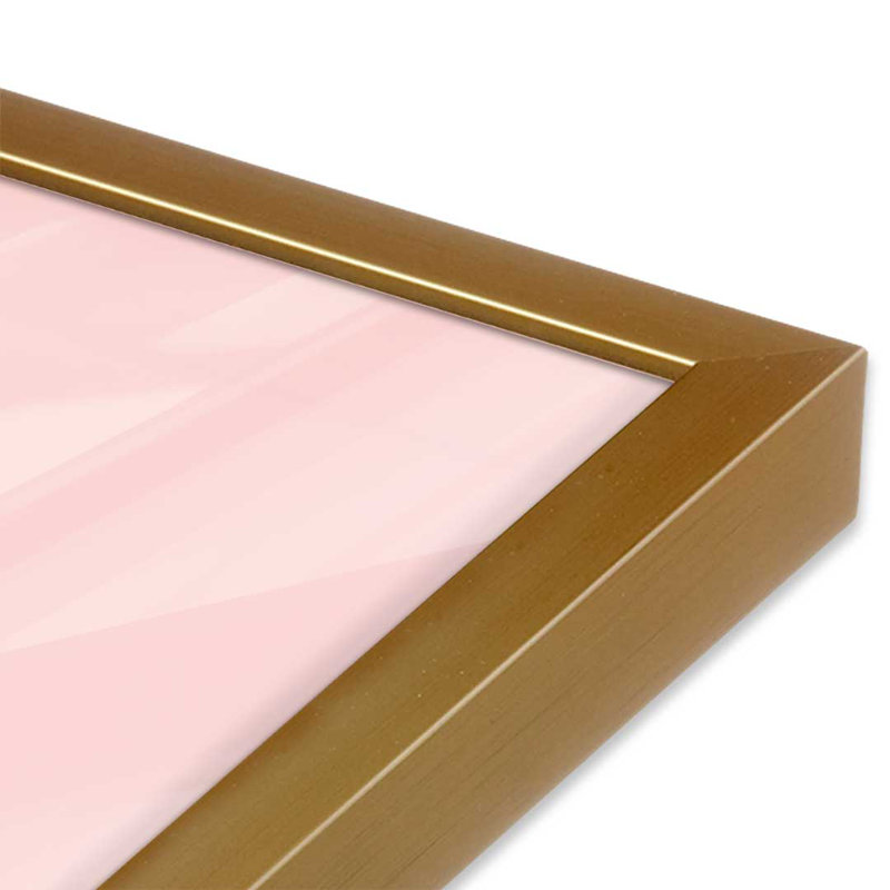 «Candy Cane Bow» par April Lane, reproduction d'art sur toile, H 16 po x l 12 po, Doré