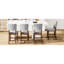 4 chaises de bar Mid-Century grises modernes avec - lin et repose-pieds confortable pour la décoration du salon