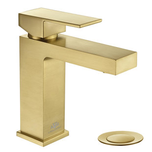 Mond Single-Hole Single-handle Bathroom Faucet with Drain Assembly