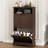 12 Pair Shoe Storage Cabinet with 2 Flip Drawers-1910485341