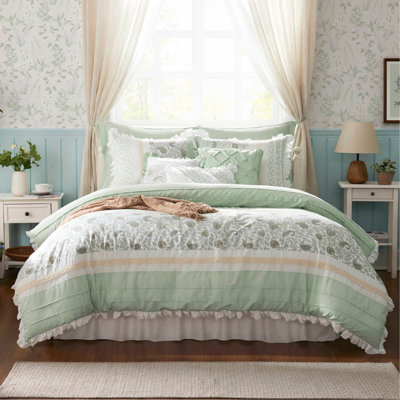 9 Piece Cotton Percale Comforter Set