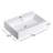 Altair 23.6'' White Ceramic Rectangular Bathroom Sink with Overflow