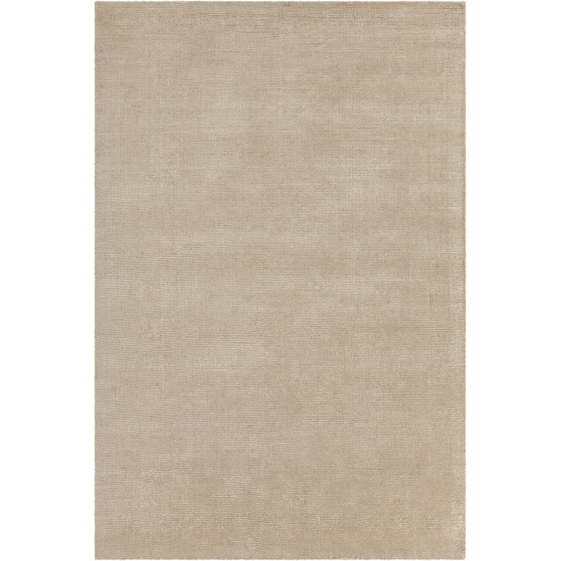 Tapis beige en laine et viscose tissés à la main Orim Authentic, Rectangle 5 pi x 7 pi 6 po