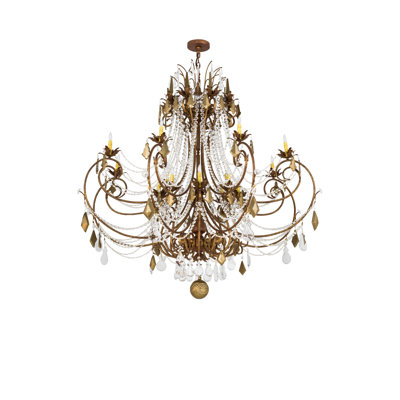 Lustre empire 16 lumières style bougie Minuet