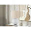 Lighting, H 16 po, lampe de table, abat-jour crème, céramique crème, contemporain