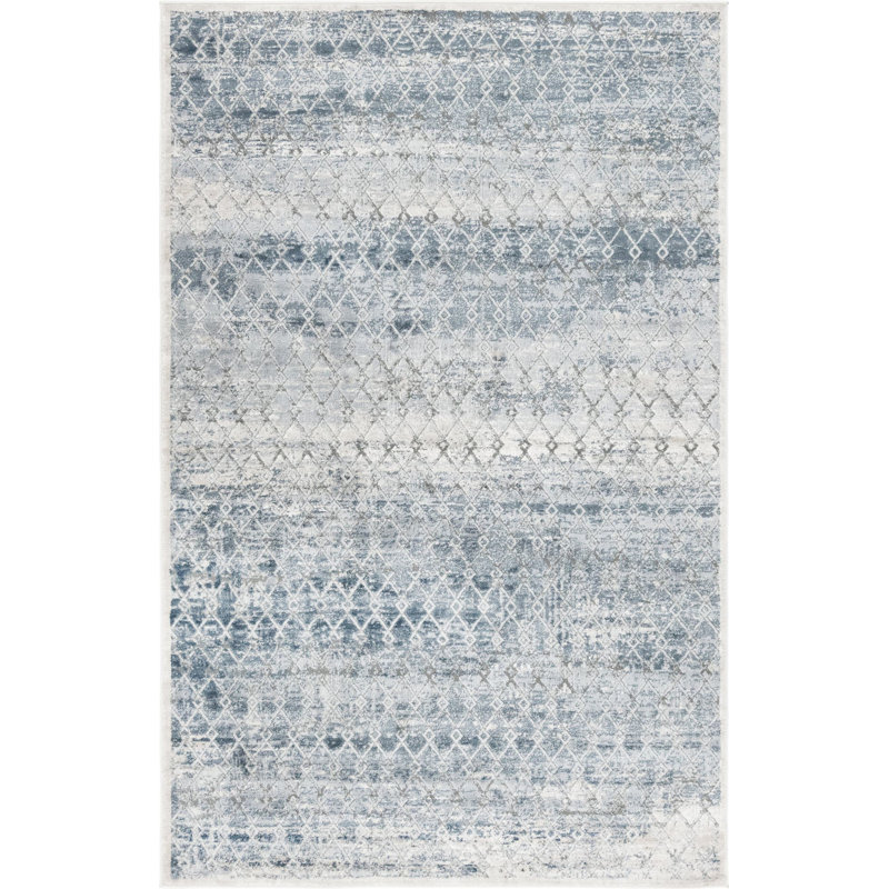 Geometric Indoor Rug, Rectangle 5'1" x 8'