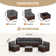 2 Piece Rattan Sectional Seating Group With Table