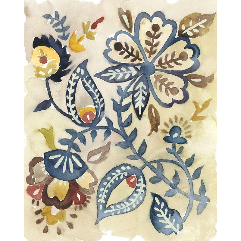 «Red Barrel Studio® Zarris, Chariklia», reproduction d'art sur toile tendue: Paisley Path III