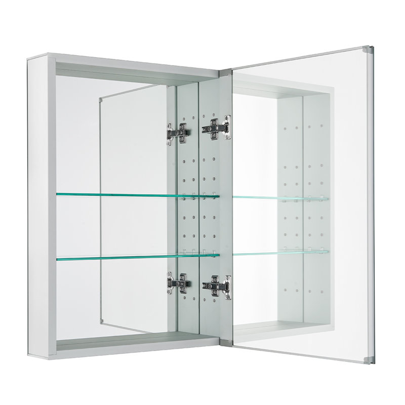 20'' x 28'' Frameless Aluminum Medicine Cabinet with Mirror