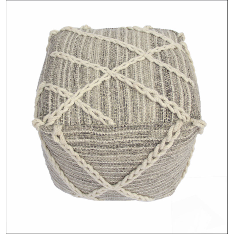 Repose-pieds carré en corde, choix confortable, fonctions multiples, design classique et coins confortables